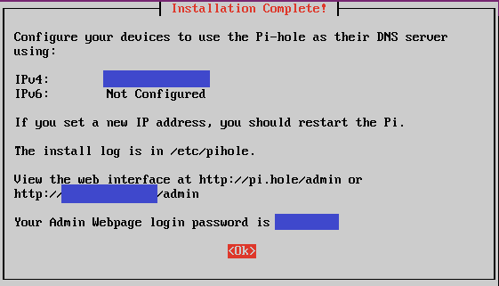 pi-hole-installcomplete